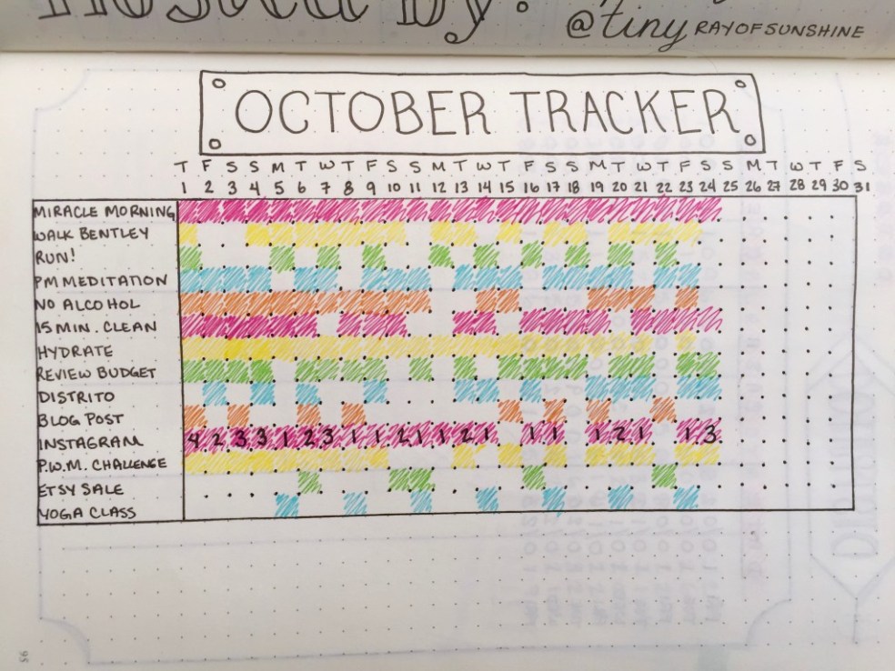 Bullet Journal tracker