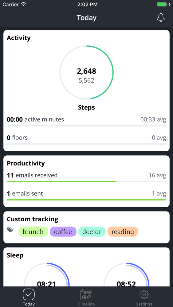 Exist custom tracking Today tab