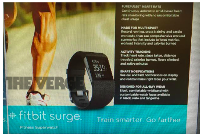Fitbit Surge leaked media