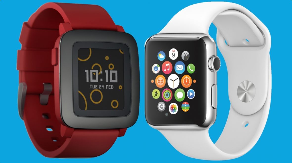 Pebble Time and Apple Watch