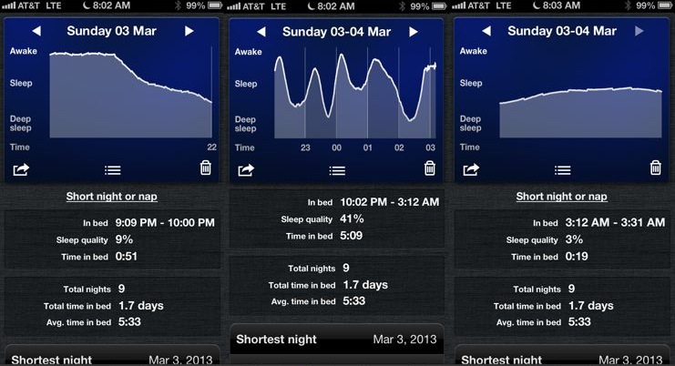 Tracking sleep with your phone · Exist