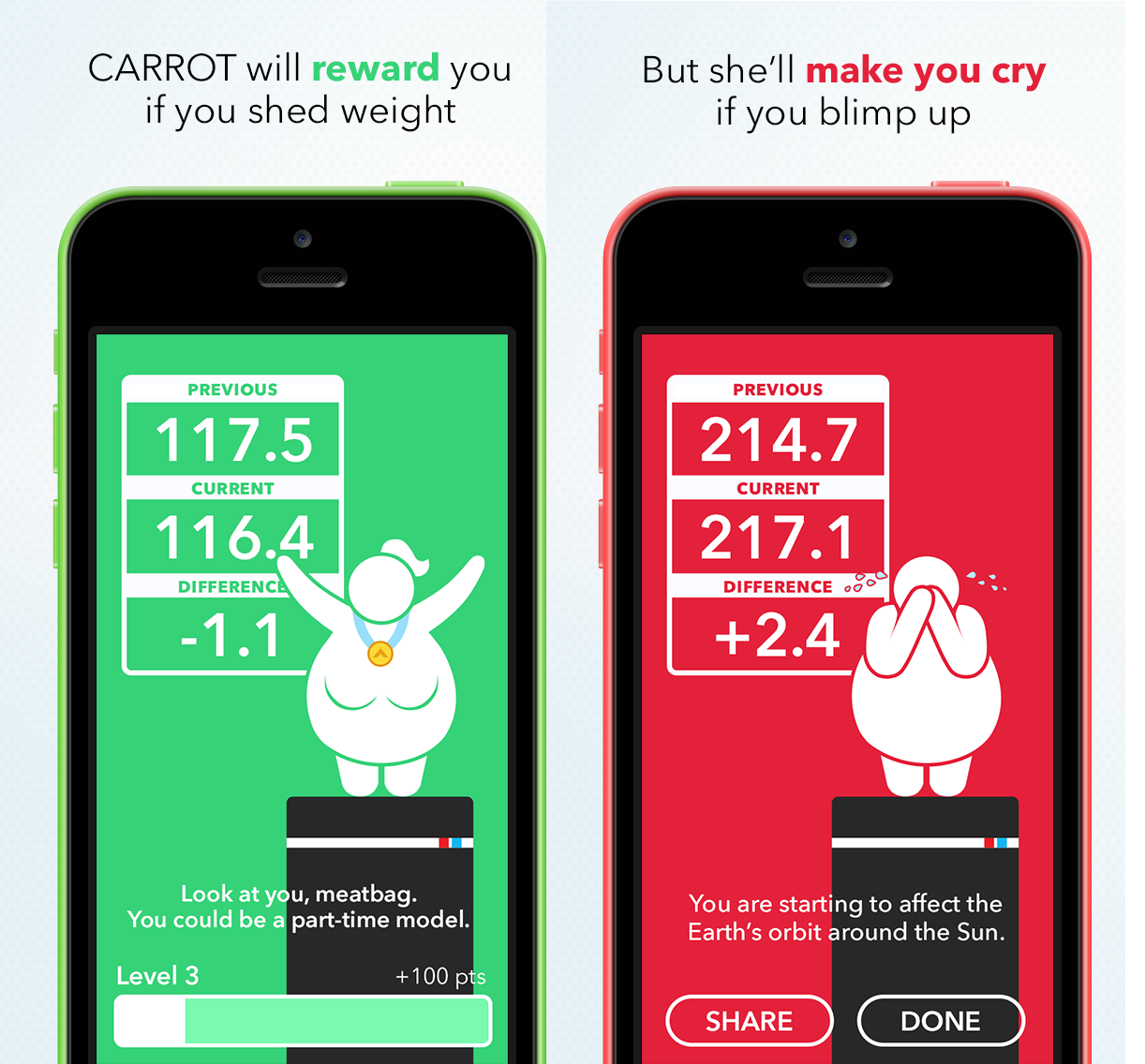 CARROT Fit iOS app